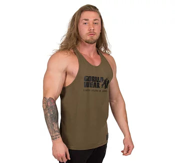 Ladda bild till gallerivisaren, Gorilla Wear Classic Tank Top, army green