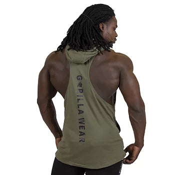 Ladda bild till gallerivisaren, Gorilla Wear Lawrence Hooded Tank Top, army green