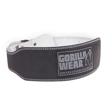 Ladda bild till gallerivisaren, Gorilla Wear 4 Inch Padded Leather Belt, black/grey