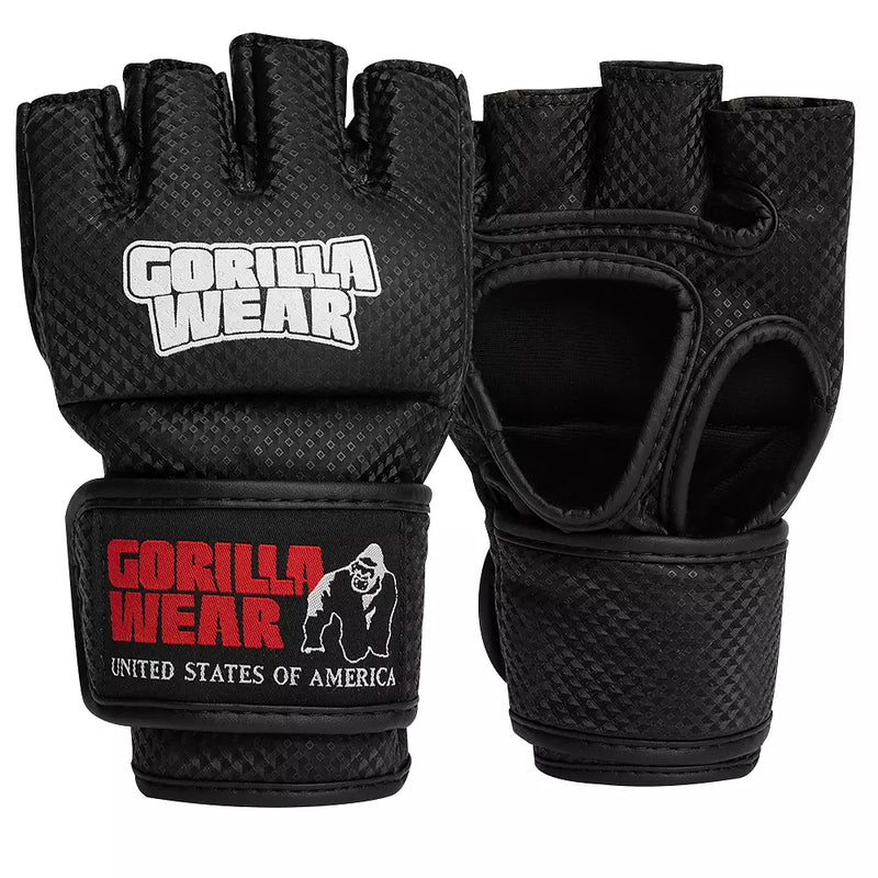 Ladda bild till gallerivisaren, Gorilla Wear Berea MMA Gloves (without thumb), black/white
