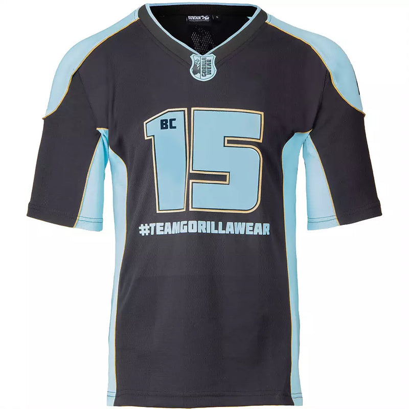 Ladda bild till gallerivisaren, Gorilla Wear Athlete T-Shirt 2.0 Brandon Curry, black/light blue