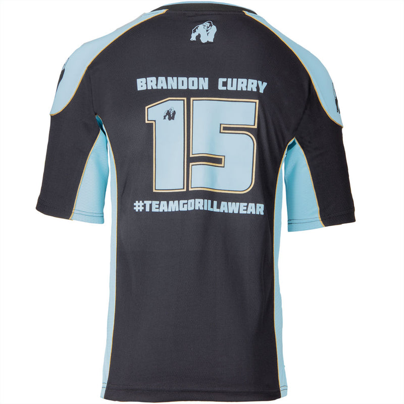 Ladda bild till gallerivisaren, Gorilla Wear Athlete T-Shirt 2.0 Brandon Curry, black/light blue