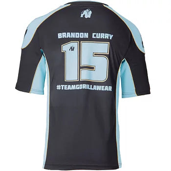 Ladda bild till gallerivisaren, Gorilla Wear Athlete T-Shirt 2.0 Brandon Curry, black/light blue