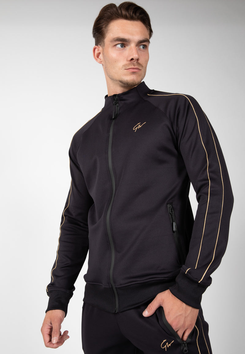 Ladda bild till gallerivisaren, Gorilla Wear Wenden Track Jacket, black/gold