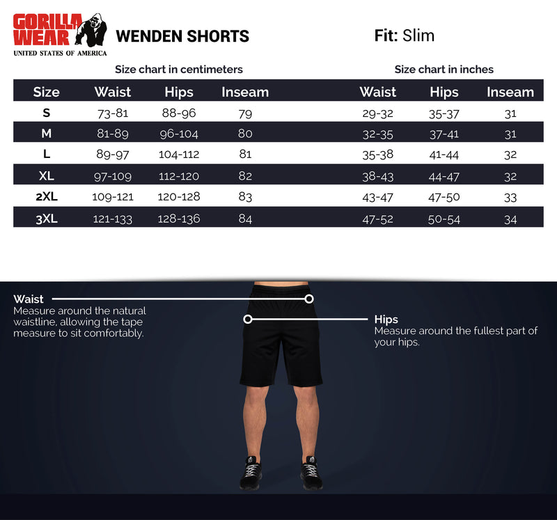 Ladda bild till gallerivisaren, Gorilla Wear Wenden Track Shorts, black/gold