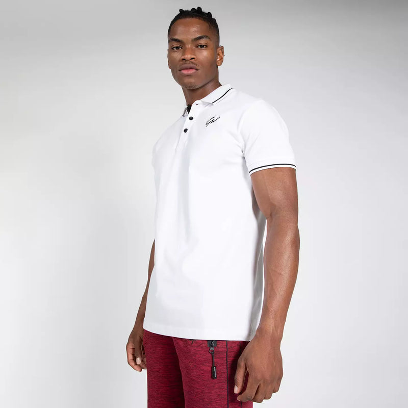 Ladda bild till gallerivisaren, Gorilla Wear Delano Polo, white/black