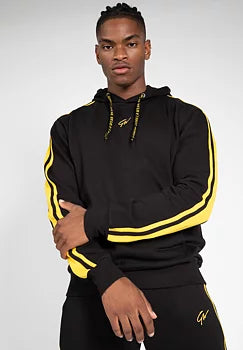 Ladda bild till gallerivisaren, Gorilla Wear Banks Oversized Hoodie, black/yellow