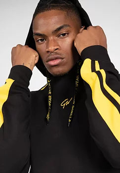 Ladda bild till gallerivisaren, Gorilla Wear Banks Oversized Hoodie, black/yellow