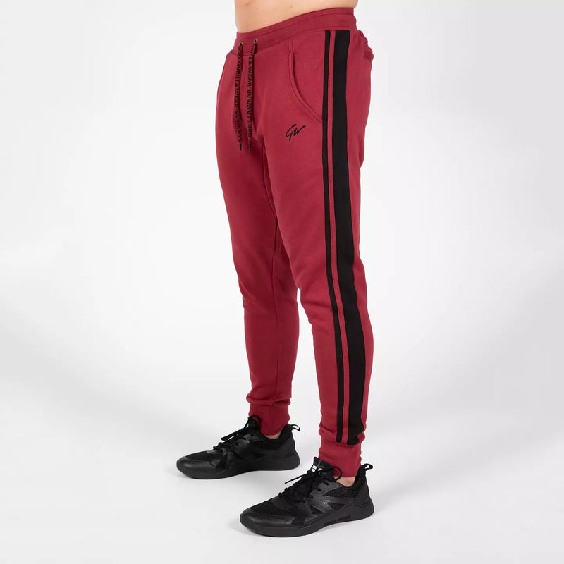 Ladda bild till gallerivisaren, Gorilla Wear Banks Pants, burgundy red/black