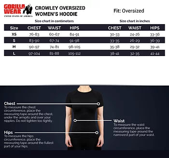 Ladda bild till gallerivisaren, Gorilla Wear Crowley Oversized Women's Hoodie, black