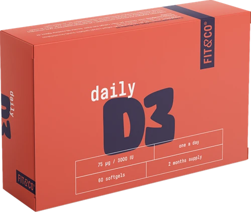 Ladda bild till gallerivisaren, Fit & Co Daily D3 - 60 softgels