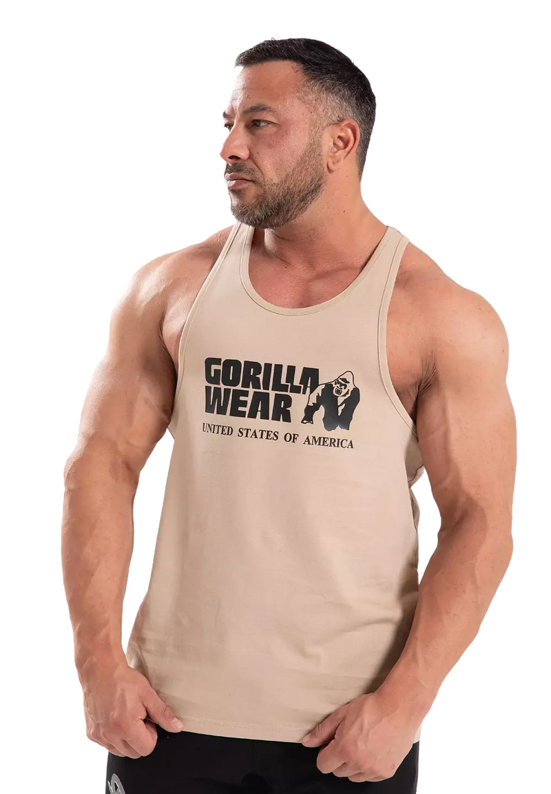 Ladda bild till gallerivisaren, Gorilla Wear Classic Tank Top, light brown