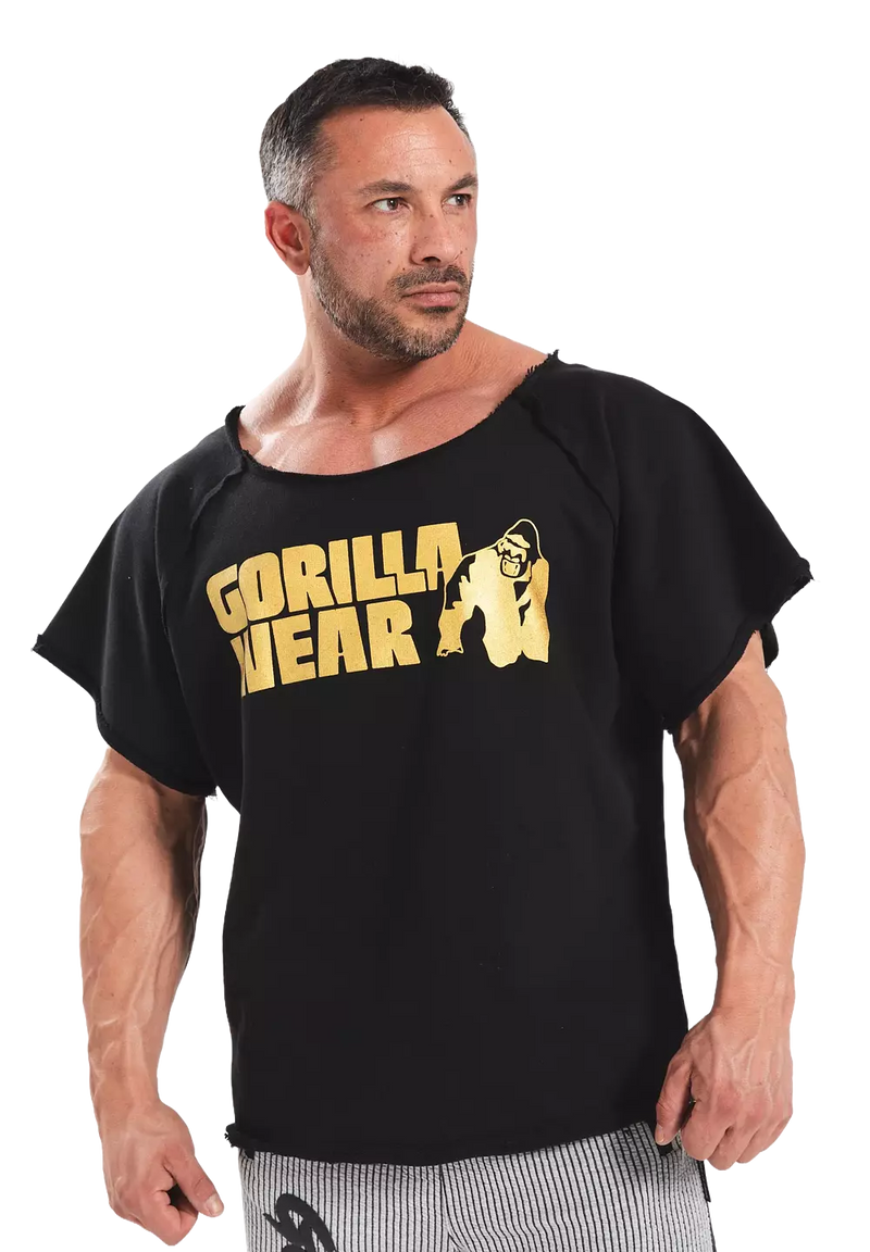 Ladda bild till gallerivisaren, Gorilla Wear Classic Workout Top, black/gold