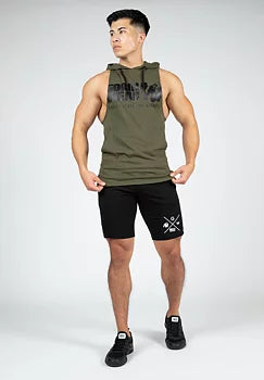 Ladda bild till gallerivisaren, Gorilla Wear Rogers Hooded Tank Top, army green