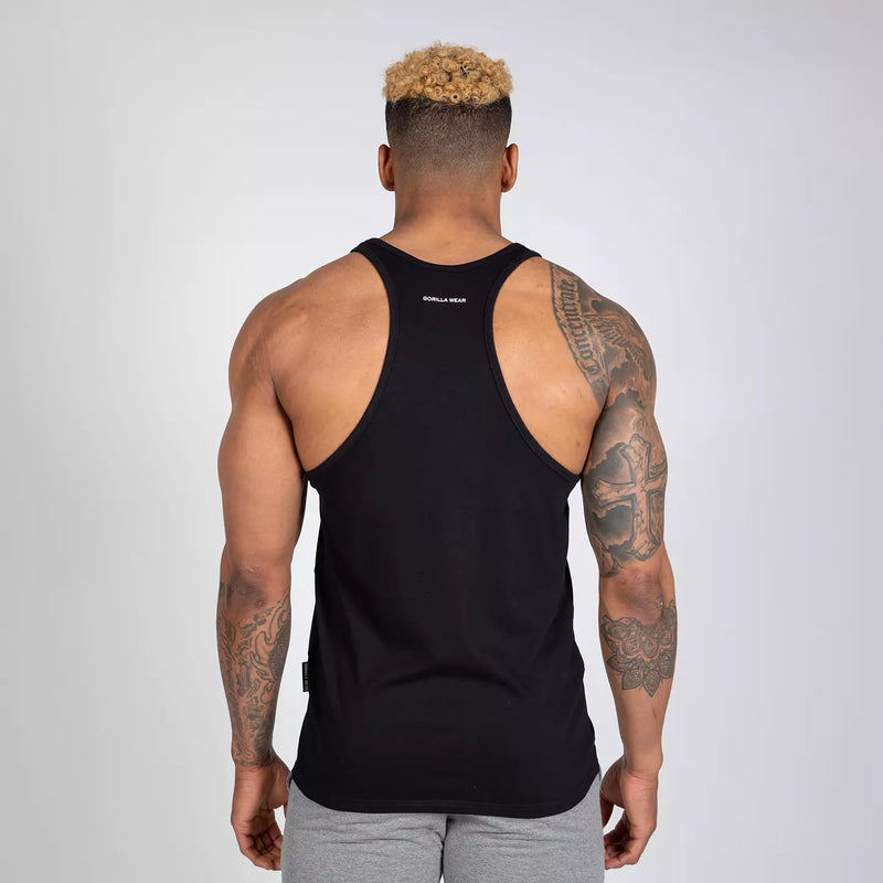 Ladda bild till gallerivisaren, Gorilla Wear Carter Stretch Tank Top, black