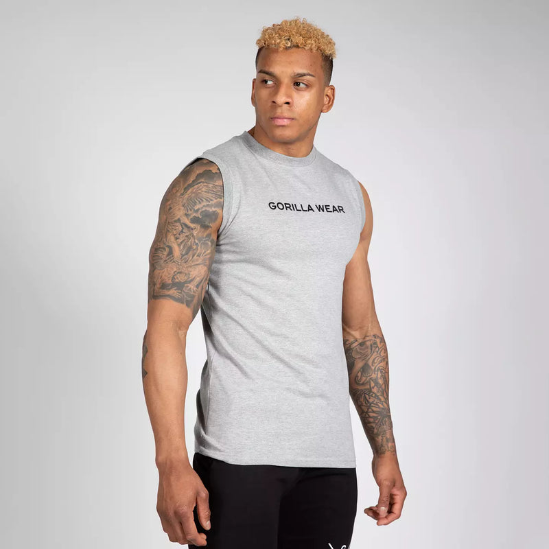 Ladda bild till gallerivisaren, Gorilla Wear Sorrento Sleeveless T-Shirt, grey