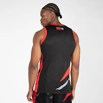 Ladda bild till gallerivisaren, Gorilla Wear Hornell Tank Top, black/red