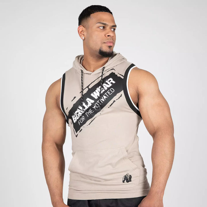 Ladda bild till gallerivisaren, Gorilla Wear Loretto Hooded Tank Top, beige