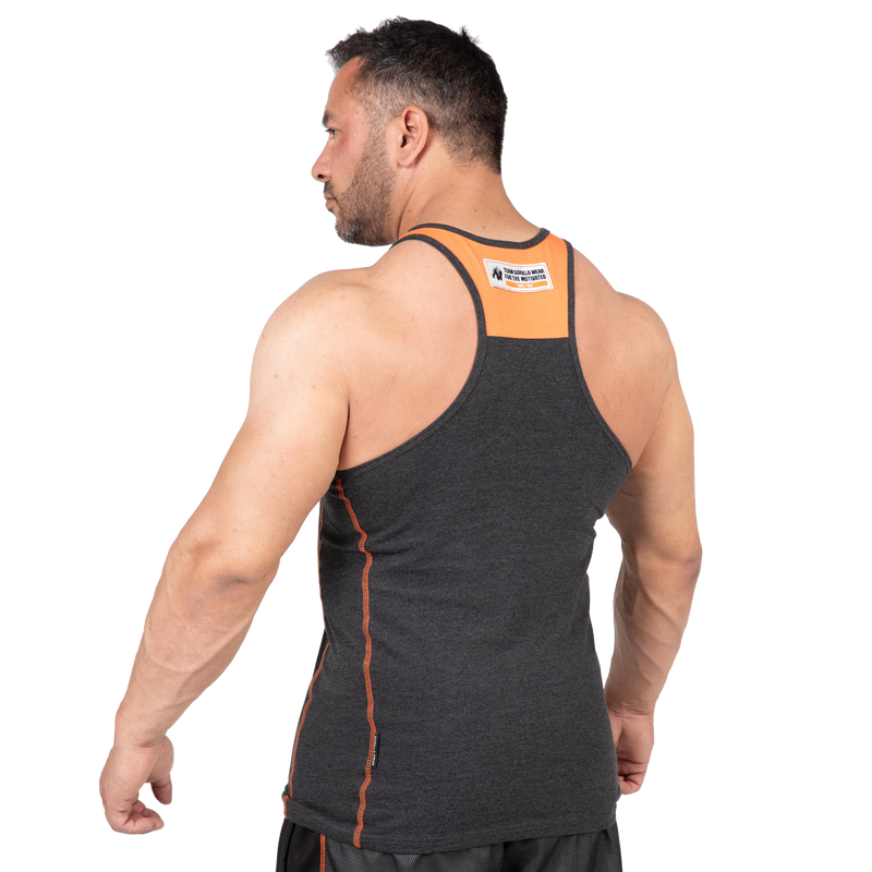 Ladda bild till gallerivisaren, Gorilla Wear Wallace Tank Top, grey/orange