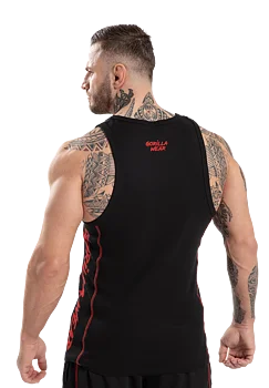 Ladda bild till gallerivisaren, Gorilla Wear Monterey Tank Top, black/red