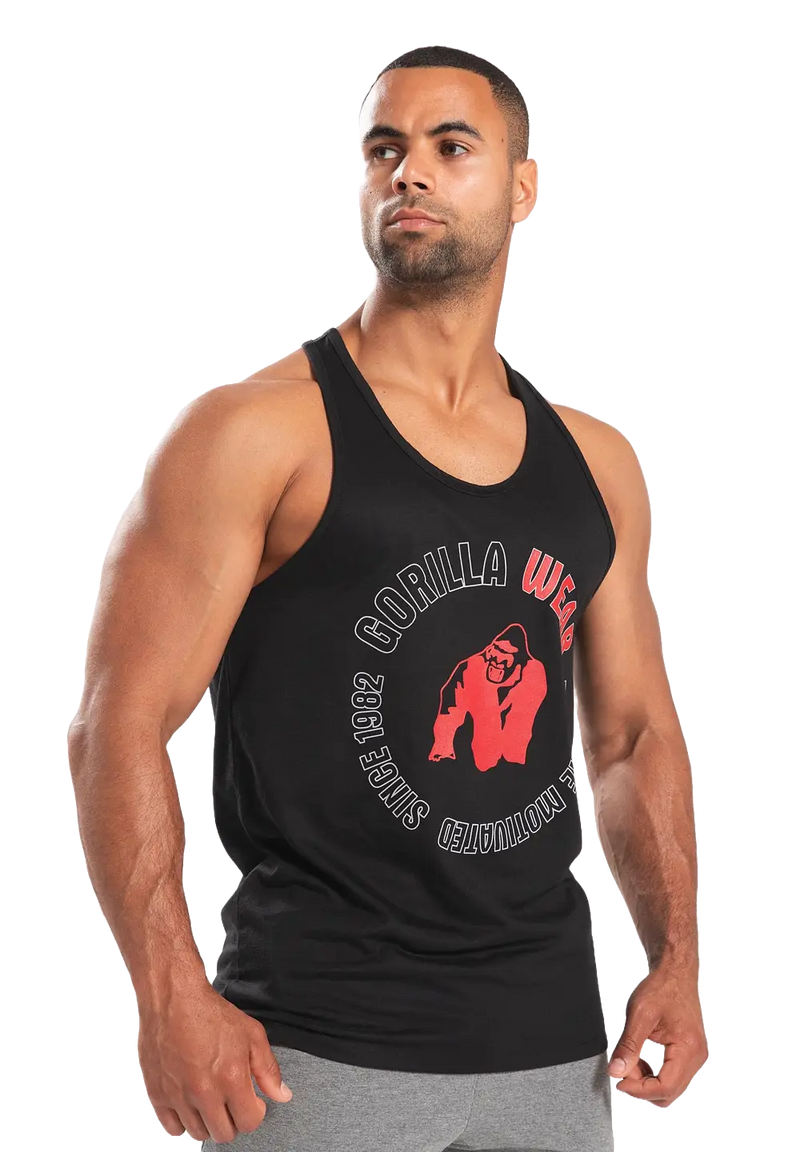 Ladda bild till gallerivisaren, Gorilla Wear Lafayette Racerback Tank Top, black