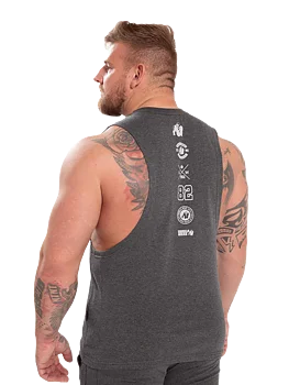 Ladda bild till gallerivisaren, Gorilla Wear Lopez Drop Armhole Tank Top, dark grey melange