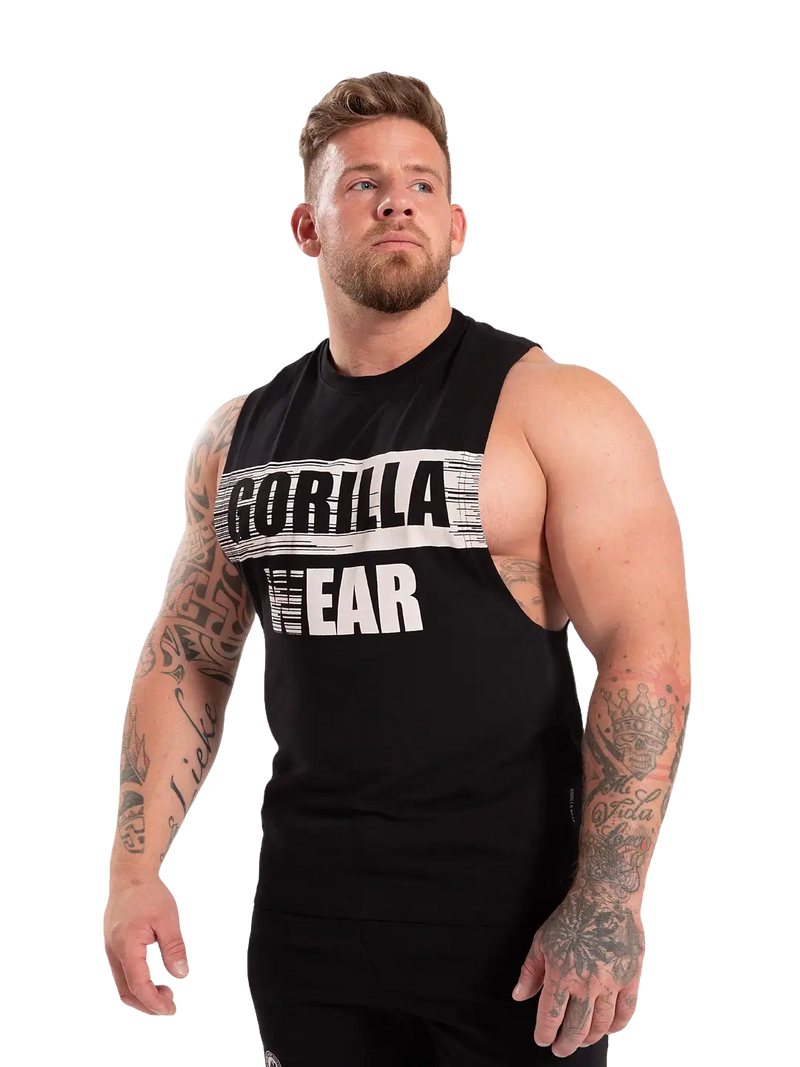 Ladda bild till gallerivisaren, Gorilla Wear Lopez Drop Armhole Tank Top, black