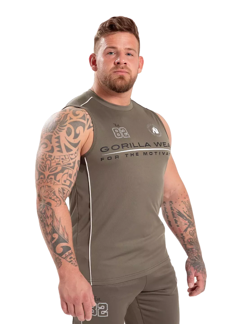 Ladda bild till gallerivisaren, Gorilla Wear Broxton Tank Top, army green