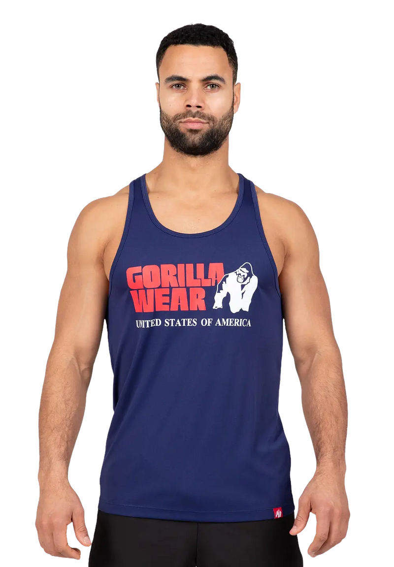 Ladda bild till gallerivisaren, Gorilla Wear Classic Training Tank Top, navy