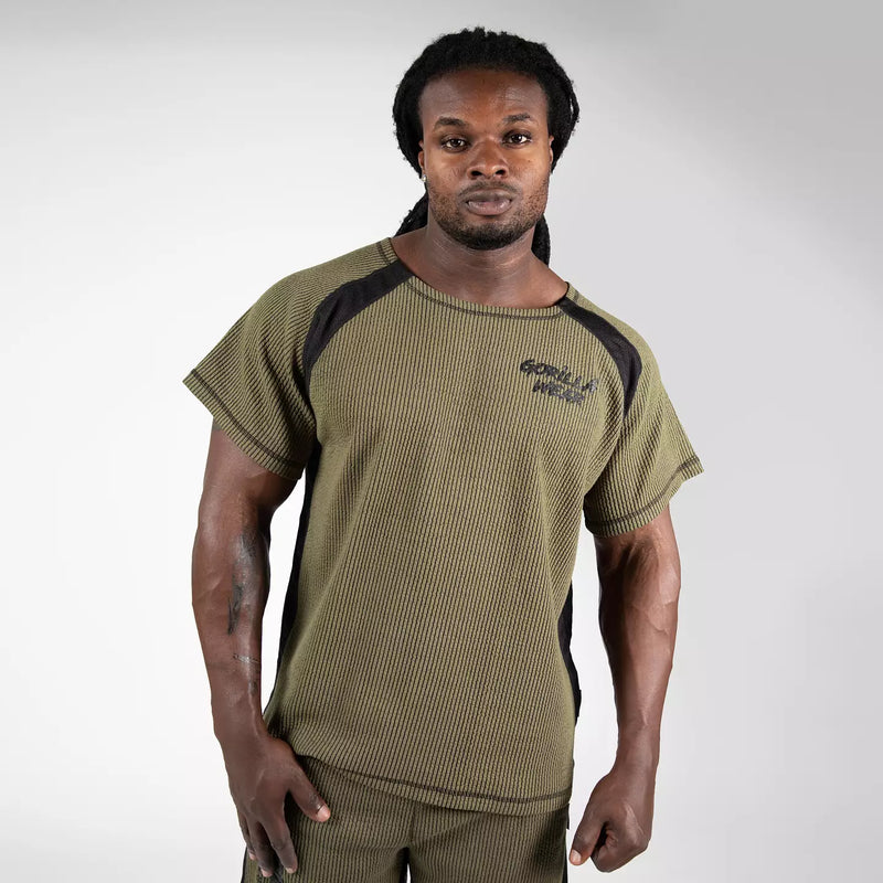 Ladda bild till gallerivisaren, Gorilla Wear Augustine Old School Work Out Top, army green
