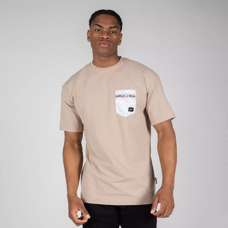Ladda bild till gallerivisaren, Gorilla Wear Dover Oversized T-Shirt, beige
