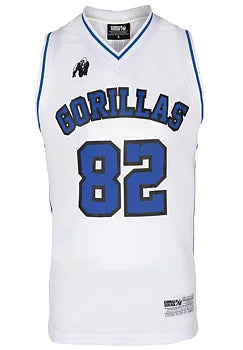 Ladda bild till gallerivisaren, Gorilla Wear San Mateo Jersey Tank Top, white/blue