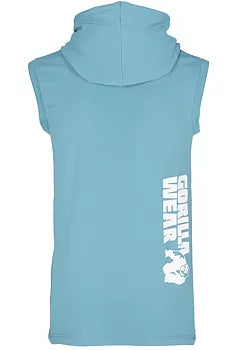 Ladda bild till gallerivisaren, Gorilla Wear Oswego S/L Hooded T-Shirt, blue