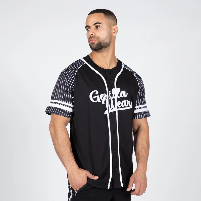 Ladda bild till gallerivisaren, Gorilla Wear 82 Baseball Jersey, black