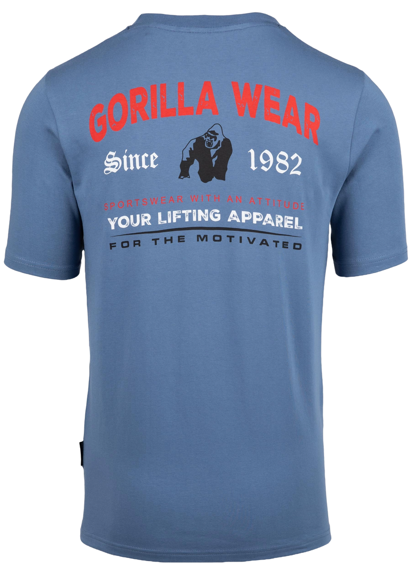 Ladda bild till gallerivisaren, Gorilla Wear Warren T-Shirt, coronet blue