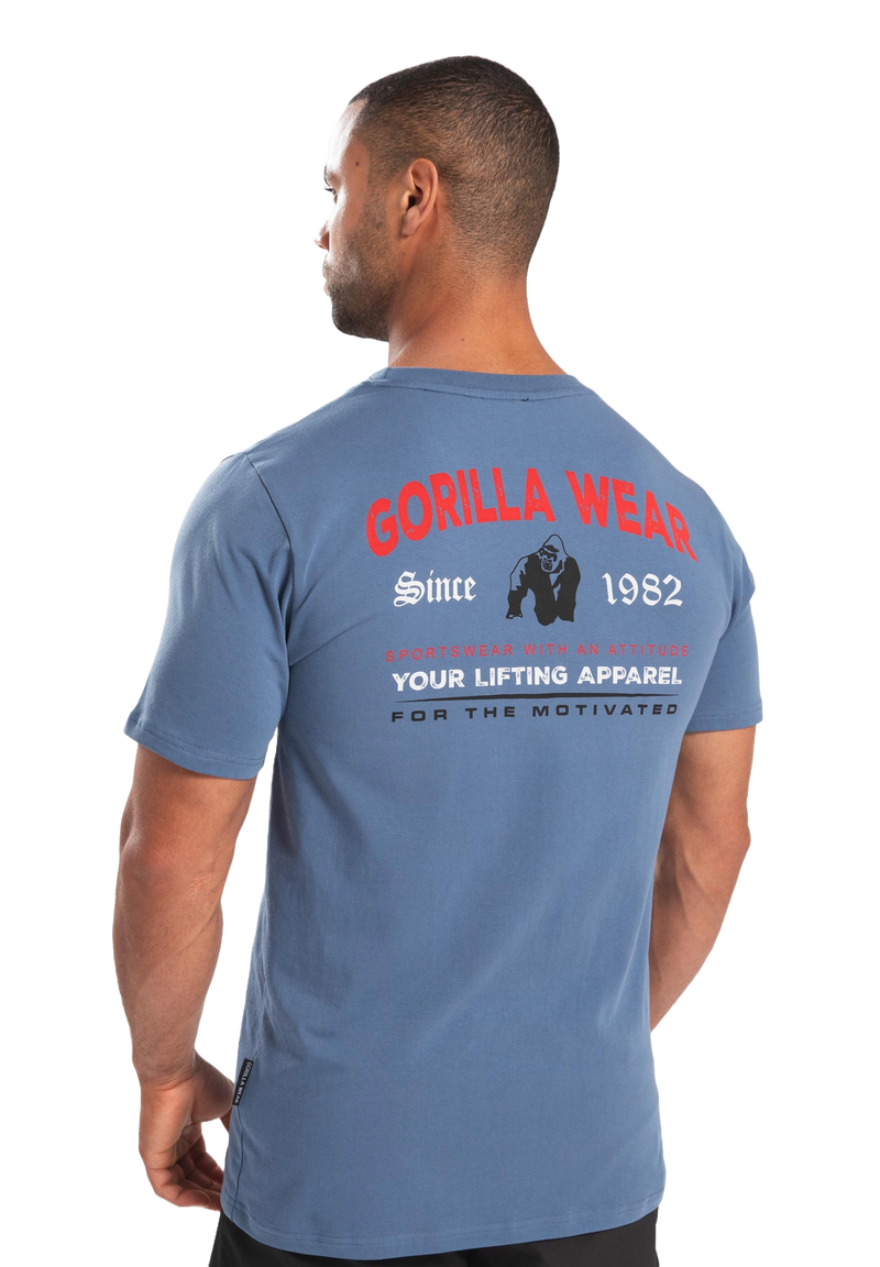 Ladda bild till gallerivisaren, Gorilla Wear Warren T-Shirt, coronet blue