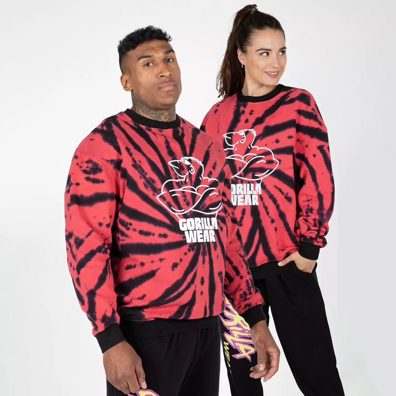Ladda bild till gallerivisaren, Gorilla Wear Legacy Oversized Sweatshirt, red/black