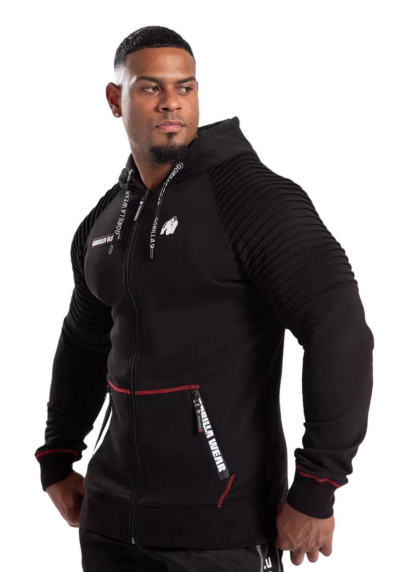 Ladda bild till gallerivisaren, Gorilla Wear Georgia Zipped Hoodie, black