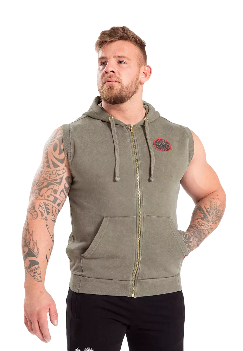 Ladda bild till gallerivisaren, Gorilla Wear Silverdale Sleeveless Hoodie, army green