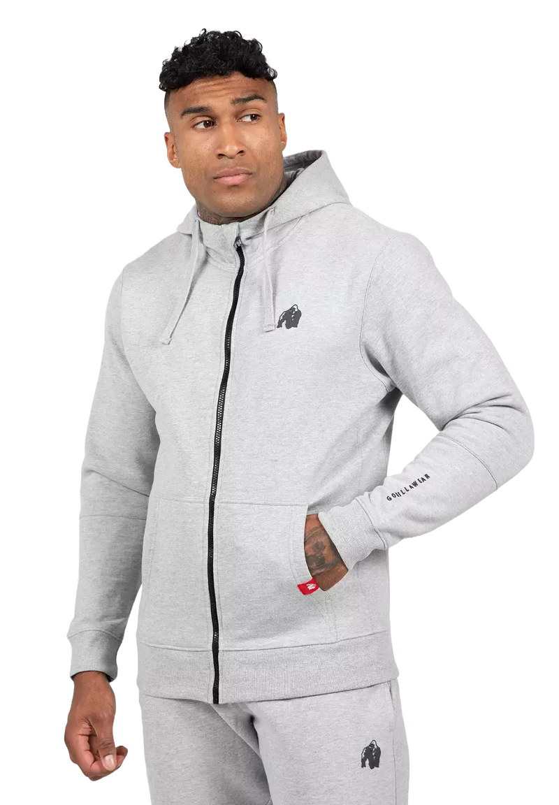 Ladda bild till gallerivisaren, Gorilla Wear Leon Zipped Hoodie, grey