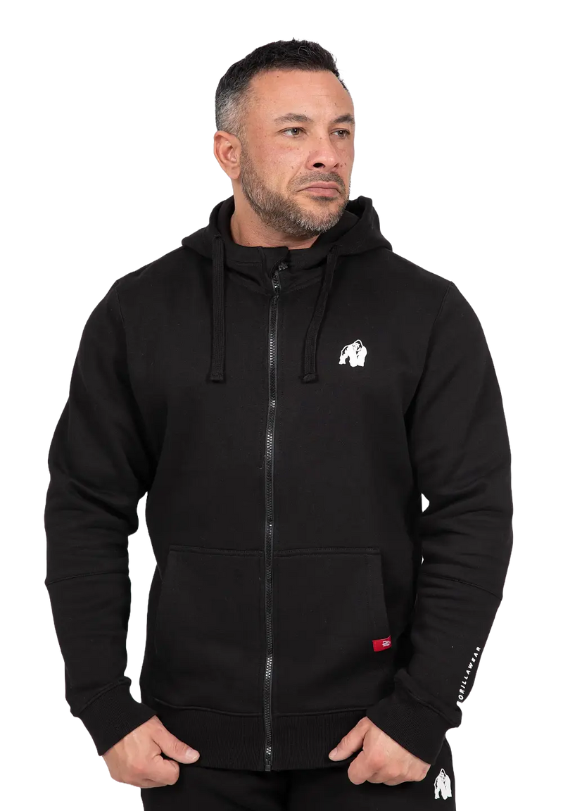 Ladda bild till gallerivisaren, Gorilla Wear Leon Zipped Hoodie, black