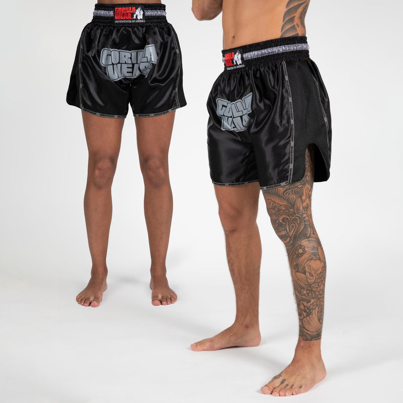 Ladda bild till gallerivisaren, Gorilla Wear Piru Muay Thai Shorts, black