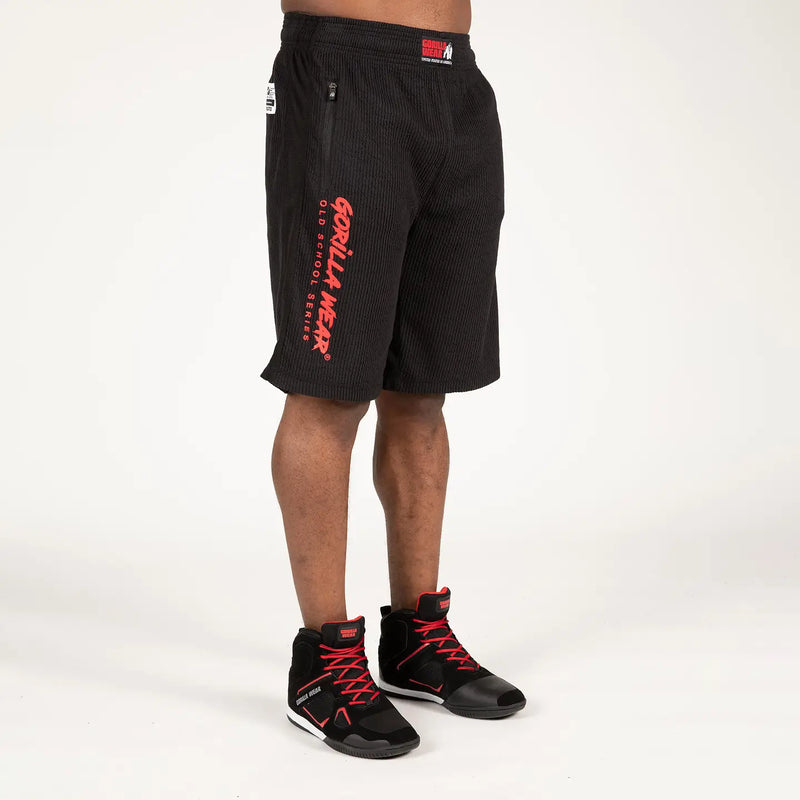 Ladda bild till gallerivisaren, Gorilla Wear Augustine Old School Shorts, black/red