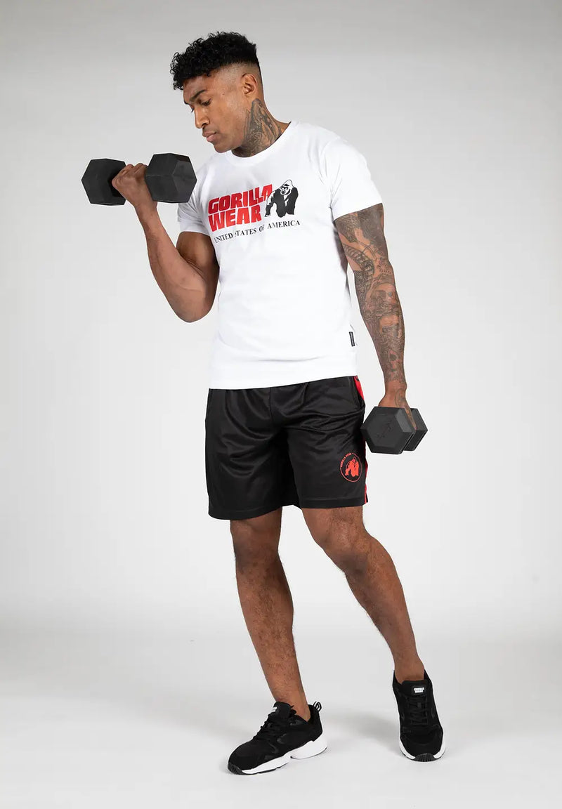 Ladda bild till gallerivisaren, Gorilla Wear Atlanta Shorts, black/red