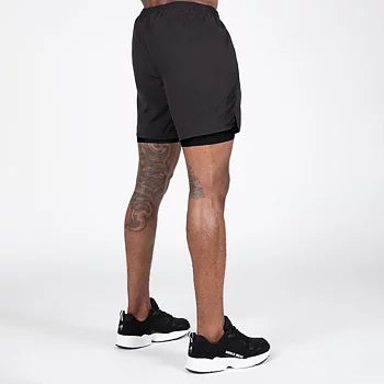 Ladda bild till gallerivisaren, Gorilla Wear Modesto 2-In-1 Shorts, black