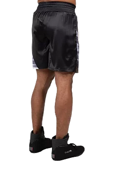Ladda bild till gallerivisaren, Gorilla Wear Clayton Boxing Shorts, black/gold