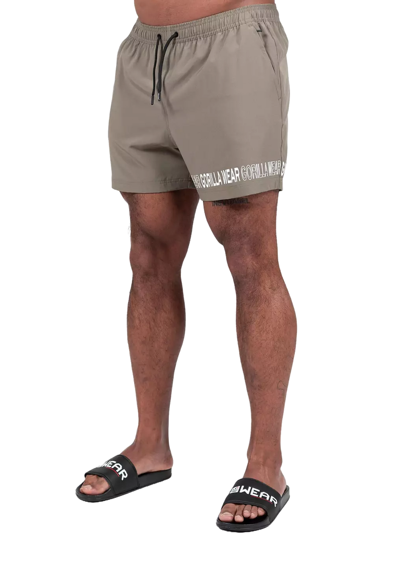 Ladda bild till gallerivisaren, Gorilla Wear Otis Swim Shorts, army green