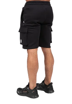 Ladda bild till gallerivisaren, Gorilla Wear Hudson Cargo Sweat Shorts, black