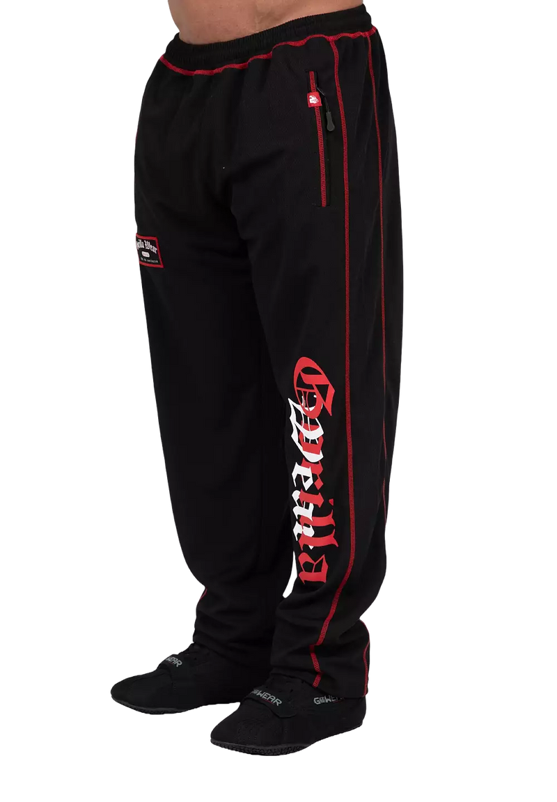 Ladda bild till gallerivisaren, Gorilla Wear Marlow Mesh Pants, black/red