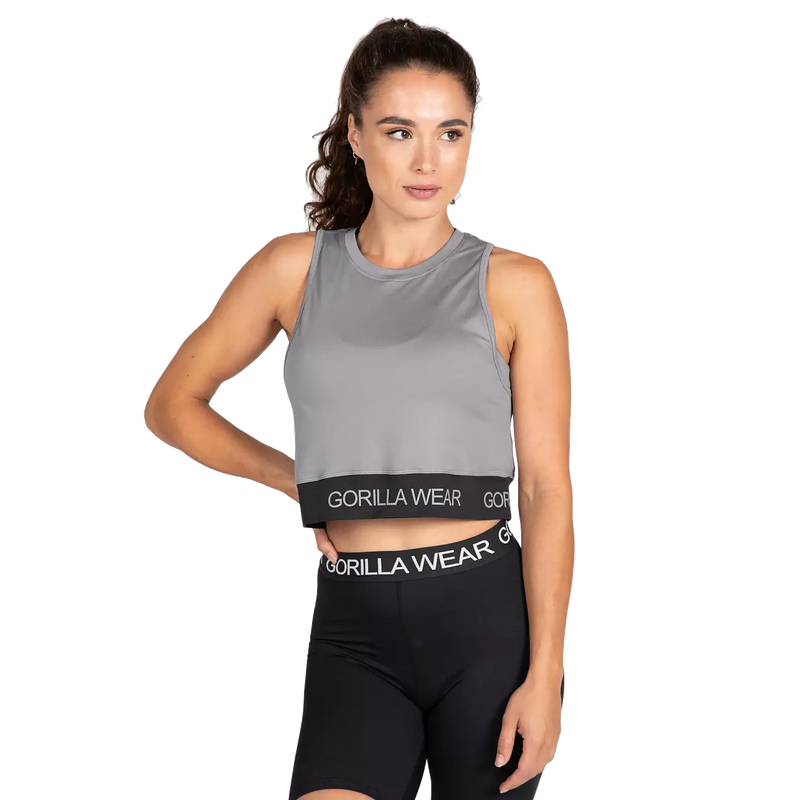 Ladda bild till gallerivisaren, Gorilla Wear Colby Cropped Tank Top, grey